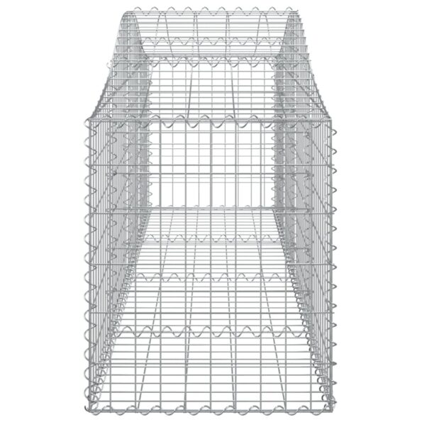 vidaXL Oblúkový gabionový kôš 14 ks 200x50x60/80 cm pozinkované železo – Obrázok 5