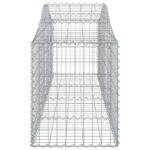 vidaXL Oblúkový gabionový kôš 18 ks 200x50x60/80 cm pozinkované železo – Obrázok 5