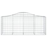 vidaXL Oblúkové gabionové koše 10 ks 200x50x80/100 cm pozinkov. železo – Obrázok 4