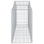 vidaXL Oblúkové gabionové koše 14 ks 200x50x80/100 cm pozink. železo – Obrázok 5