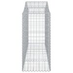 vidaXL Oblúkové gabiónové koše 6ks 200x50x100/120cm pozinkované železo – Obrázok 5