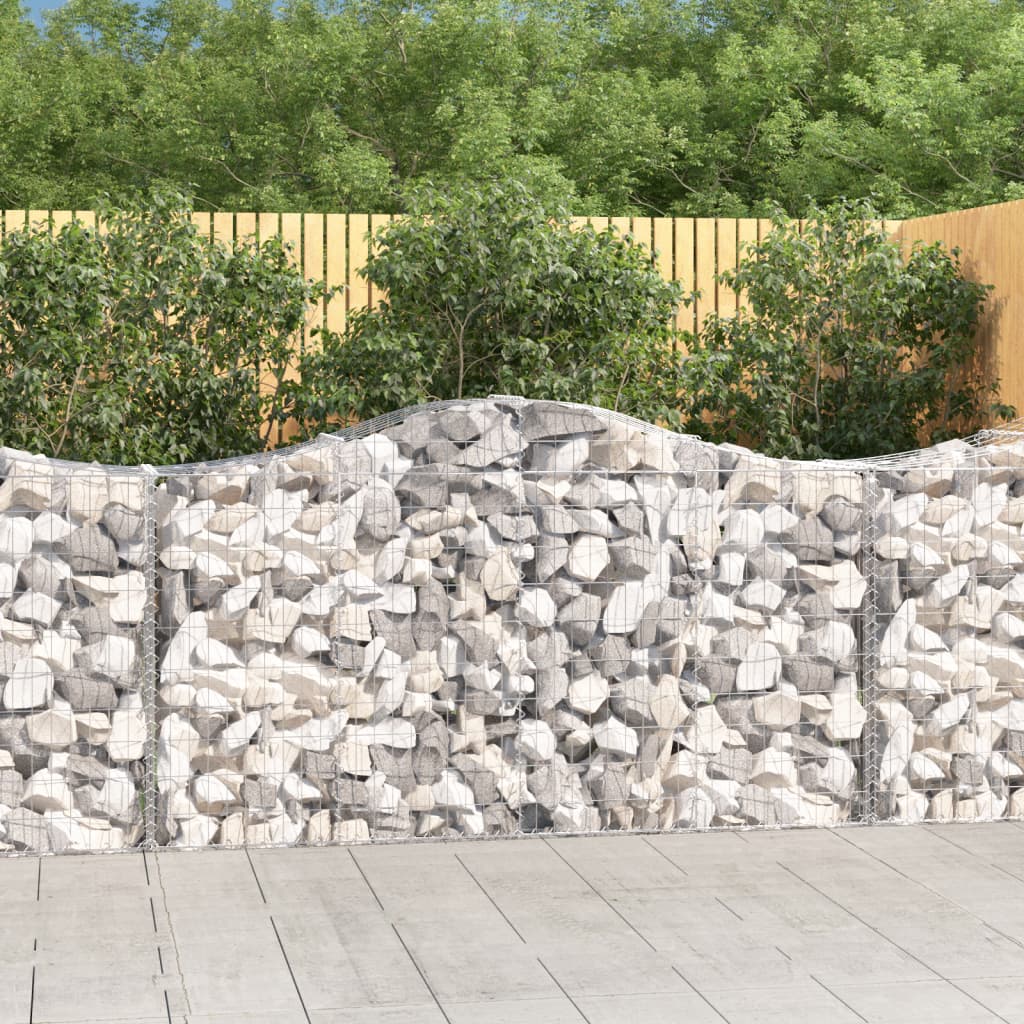 VXL8720845562274_m_en_hd_1.jpg vidaXL Oblúkové gabiónové koše 6ks 200x50x100/120cm pozinkované železo – Obrázok 1