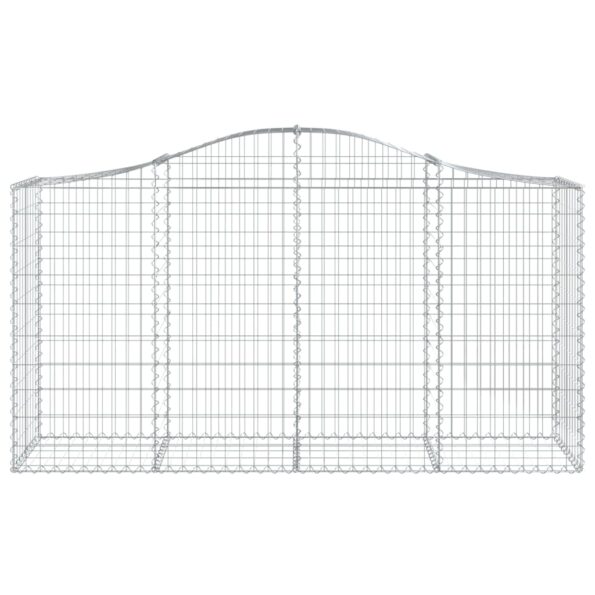 vidaXL Oblúkové gabiónové koše 12 ks 200x50x100/120cm pozinkov. železo – Obrázok 4