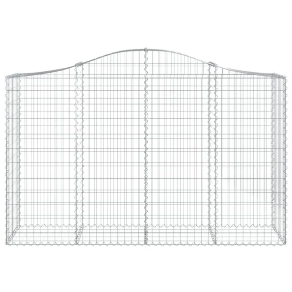 vidaXL Oblúkové gabionové koše 14 ks 200x50x120/140 cm pozink. železo – Obrázok 4