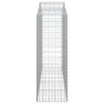 vidaXL Oblúkové gabionové koše 12 ks 200x50x140/160 cm pozink. železo – Obrázok 5