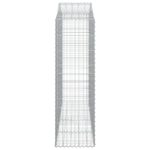 vidaXL Oblúkové gabiónové koše 7ks 200x50x160/180cm pozinkované železo – Obrázok 5