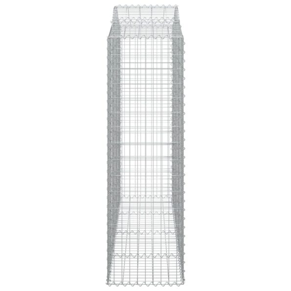 vidaXL Oblúkové gabiónové koše 7ks 200x50x160/180cm pozinkované železo – Obrázok 5