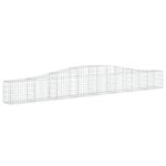 vidaXL Oblúkový gabionový kôš 3 ks 400x30x40/60 cm pozinkované železo – Obrázok 3