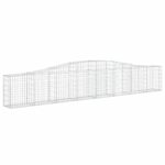 vidaXL Oblúkový gabionový kôš 9 ks 400x30x60/80 cm pozinkované železo – Obrázok 3