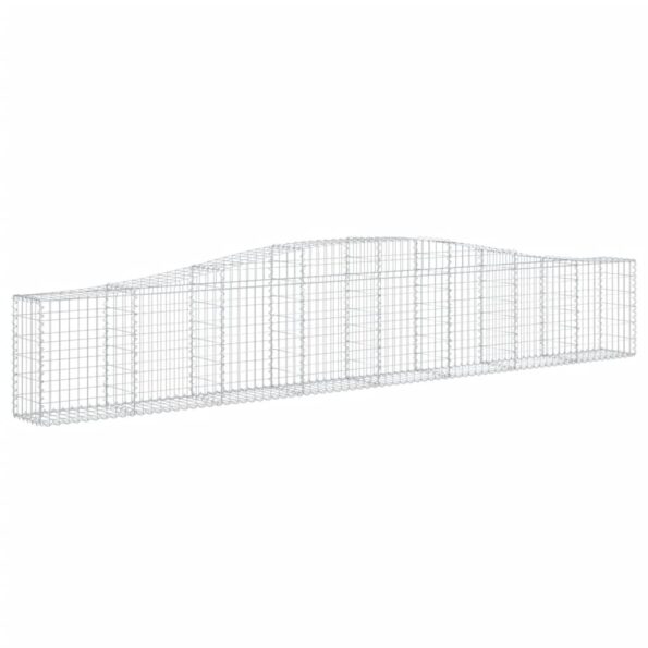 vidaXL Oblúkový gabionový kôš 9 ks 400x30x60/80 cm pozinkované železo – Obrázok 3