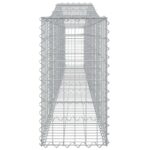 vidaXL Oblúkový gabionový kôš 9 ks 400x30x60/80 cm pozinkované železo – Obrázok 5