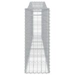 vidaXL Oblúkové gabionové koše 25ks 400x30x80/100cm pozinkované železo – Obrázok 5