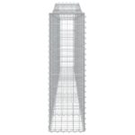 vidaXL Oblúkové gabiónové koše 8ks 400x30x100/120cm pozinkované železo – Obrázok 5