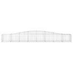 vidaXL Oblúkový gabionový kôš 6 ks 400x50x40/60 cm pozinkované železo – Obrázok 4