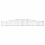 vidaXL Oblúkový gabionový kôš 8 ks 400x50x40/60 cm pozinkované železo – Obrázok 4