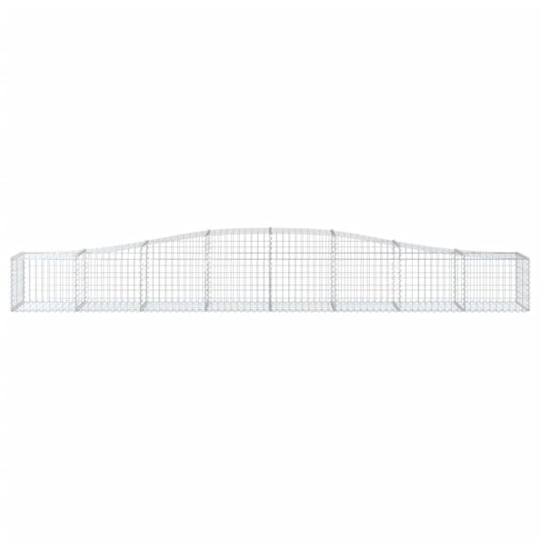 vidaXL Oblúkový gabionový kôš 8 ks 400x50x40/60 cm pozinkované železo – Obrázok 4