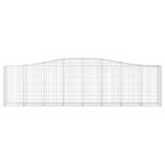vidaXL Oblúkové gabiónové koše 9ks 400x50x100/120cm pozinkované železo – Obrázok 4