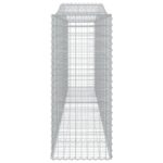 vidaXL Oblúkové gabionové koše 8 ks 400x50x120/140 cm pozink. železo – Obrázok 5