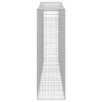 vidaXL Oblúkové gabiónové koše 3ks 400x50x160/180cm pozinkované železo – Obrázok 5