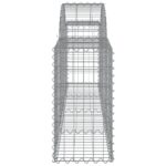 vidaXL Oblúkový gabionový kôš 5 ks 200x30x60/80 cm pozinkované železo – Obrázok 5