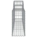 vidaXL Oblúkový gabionový kôš 7 ks 200x30x60/80 cm pozinkované železo – Obrázok 5