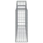 vidaXL Oblúkové gabionové koše 5 ks 200x30x80/100cm pozinkované železo – Obrázok 5