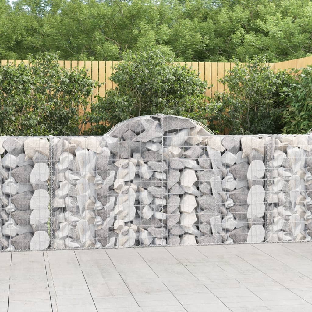VXL8720845566982_m_en_hd_1.jpg vidaXL Oblúkové gabiónové koše 7ks 200x30x100/120cm pozinkované železo – Obrázok 1