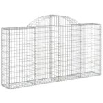 vidaXL Oblúkové gabiónové koše 12 ks 200x30x100/120cm pozinkov. železo – Obrázok 3