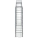 vidaXL Oblúkové gabionové koše 5 ks 200x30x120/140 cm pozink. železo – Obrázok 5