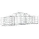 vidaXL Oblúkový gabionový kôš 11 ks 200x50x40/60 cm pozinkované železo – Obrázok 3