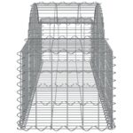 vidaXL Oblúkový gabionový kôš 11 ks 200x50x40/60 cm pozinkované železo – Obrázok 5
