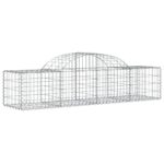vidaXL Oblúkový gabionový kôš 15 ks 200x50x40/60 cm pozinkované železo – Obrázok 3