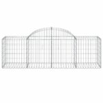 vidaXL Oblúkový gabionový kôš 3 ks 200x50x60/80 cm pozinkované železo – Obrázok 4