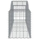 vidaXL Oblúkový gabionový kôš 3 ks 200x50x60/80 cm pozinkované železo – Obrázok 5