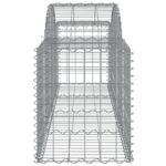 vidaXL Oblúkový gabionový kôš 11 ks 200x50x60/80 cm pozinkované železo – Obrázok 5