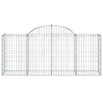 vidaXL Oblúkové gabionové koše 3 ks 200x50x80/100cm pozinkované železo – Obrázok 4