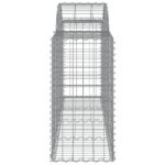 vidaXL Oblúkové gabionové koše 5 ks 200x50x80/100cm pozinkované železo – Obrázok 5