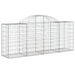 vidaXL Oblúkové gabionové koše 30 ks 200x50x80/100 cm pozink. železo – Obrázok 3