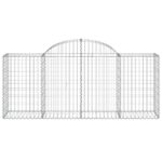 vidaXL Oblúkové gabionové koše 30 ks 200x50x80/100 cm pozink. železo – Obrázok 4