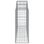 vidaXL Oblúkové gabiónové koše 3ks 200x50x100/120cm pozinkované železo – Obrázok 5