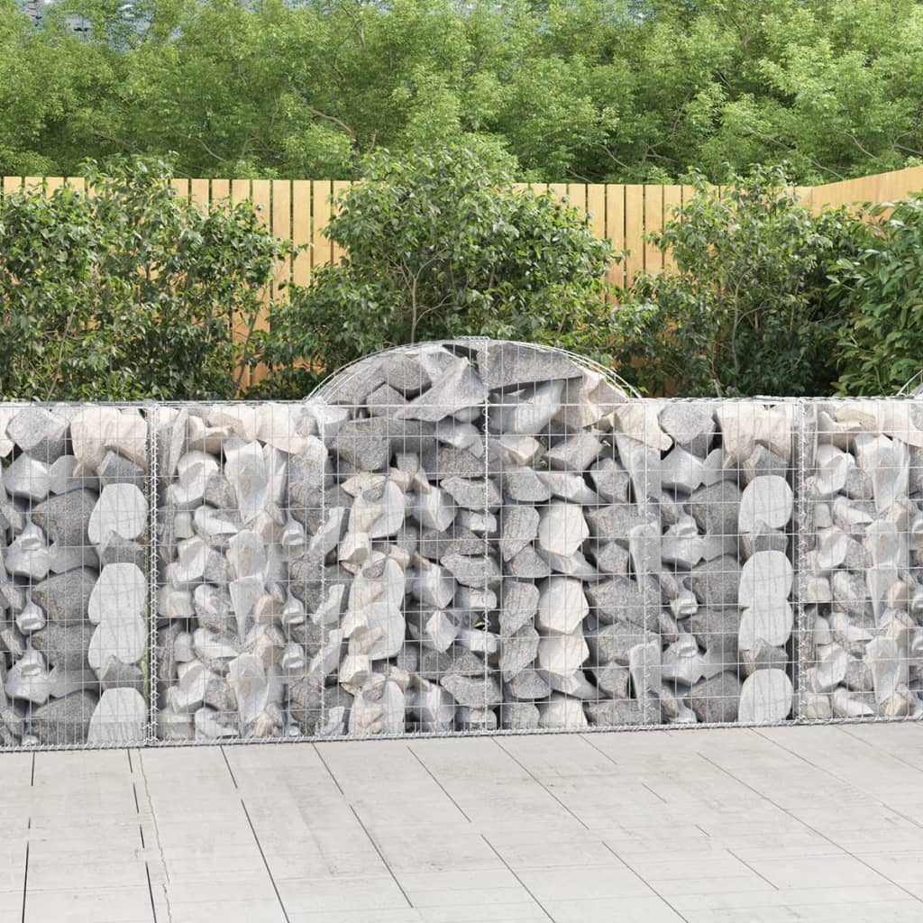 VXL8720845569044_m_en_hd_1.jpg vidaXL Oblúkové gabiónové koše 3ks 200x50x100/120cm pozinkované železo – Obrázok 1