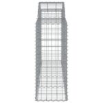 vidaXL Oblúkové gabiónové koše 5ks 200x50x100/120cm pozinkované železo – Obrázok 5