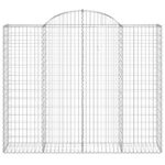 vidaXL Oblúkové gabiónové koše 8ks 200x50x160/180cm pozinkované železo – Obrázok 4