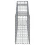 vidaXL Oblúkový gabionový kôš 9 ks 300x30x60/80 cm pozinkované železo – Obrázok 5