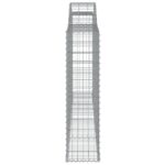 vidaXL Oblúkové gabionové koše 6 ks 300x30x120/140 cm pozink. železo – Obrázok 5