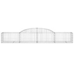 vidaXL Oblúkový gabionový kôš 6 ks 300x50x40/60 cm pozinkované železo – Obrázok 4