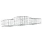vidaXL Oblúkový gabionový kôš 8 ks 300x50x40/60 cm pozinkované železo – Obrázok 3