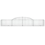 vidaXL Oblúkový gabionový kôš 8 ks 300x50x40/60 cm pozinkované železo – Obrázok 4