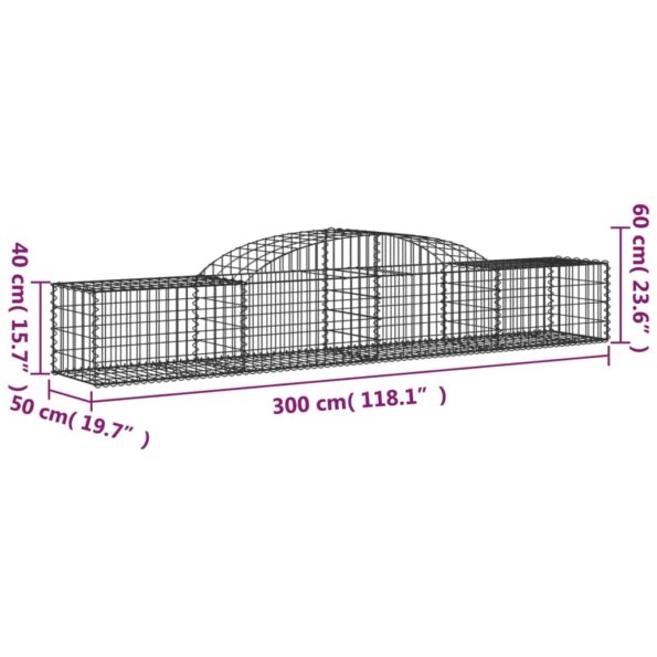 VXL8720845572365_g_en_hd_4.jpg vidaXL Oblúkový gabionový kôš 8 ks 300x50x40/60 cm pozinkované železo – Obrázok 6