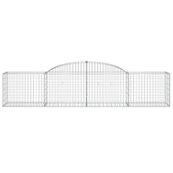 vidaXL Oblúkový gabionový kôš 3 ks 300x50x60/80 cm pozinkované železo – Obrázok 4